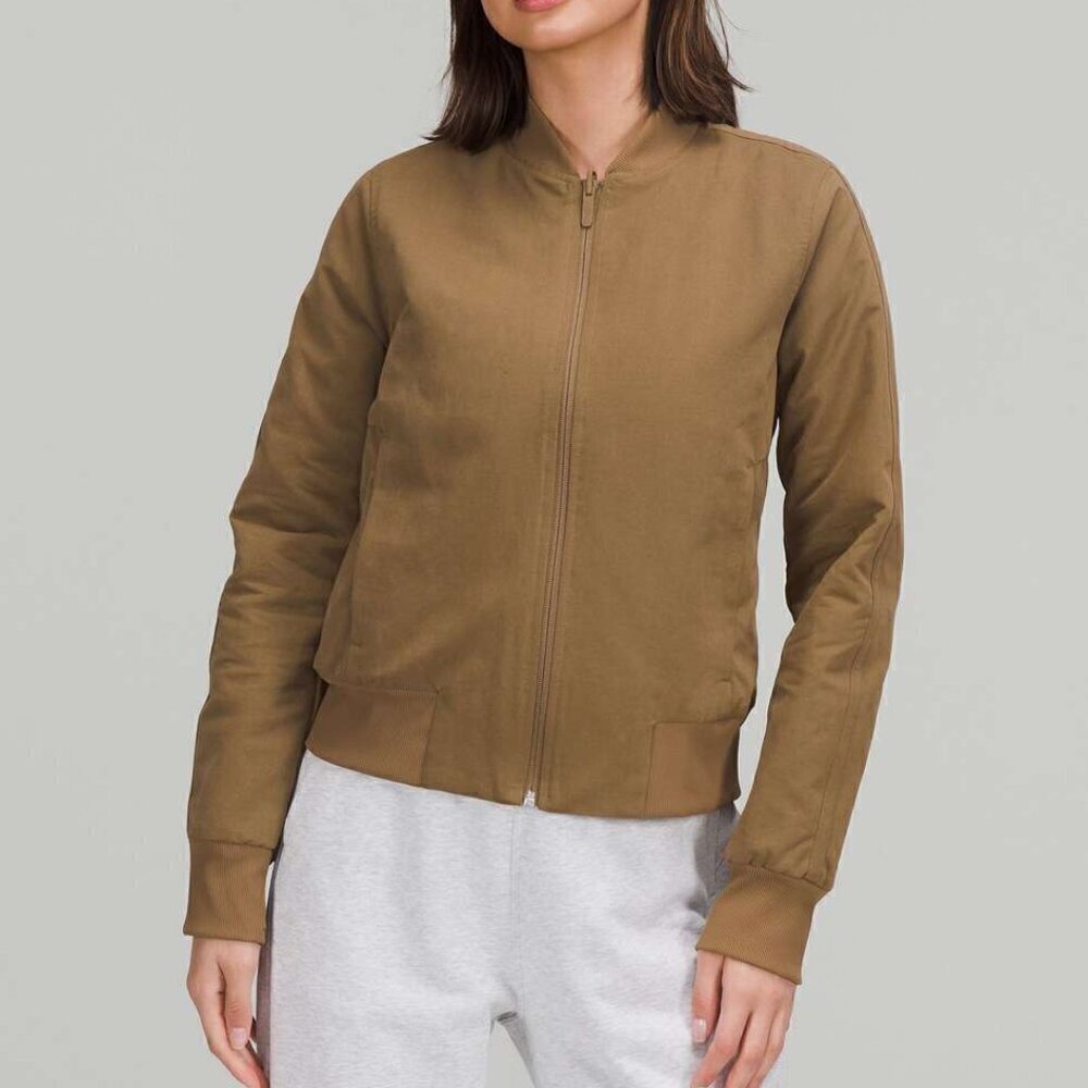 Lululemon Non-Stop Cotton Bomber Jacket - 10 Artifact